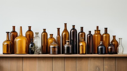 decor amber bottle