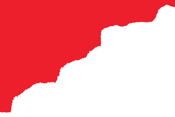 Fototapeta premium Vector abstract torn paper red color ripped paper background poster banner, design vector file