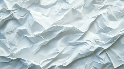 Obraz premium Abstract Texture: Wrinkled White Sheet Backdrop