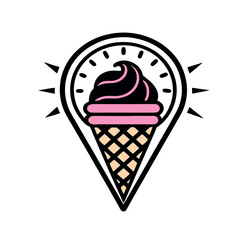 design logo icon illustration vector art food ice cream
