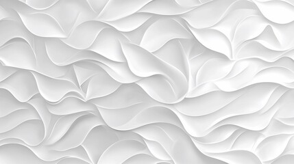 Obraz premium Abstract white wavy texture background, design element