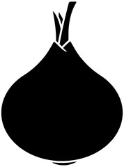 onion illustration garlic silhouette vegetable logo healthy icon food outline vegetarian organic fresh diet ingredient raw spice vegan ripe shape or vector graphic background