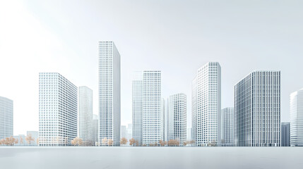 Fototapeta premium Minimalist urban buildings