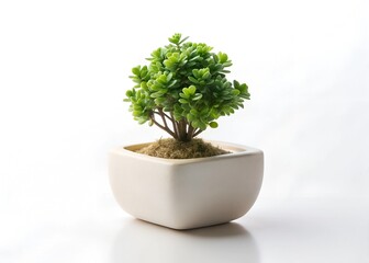 plant-sculpture isolated on a white background