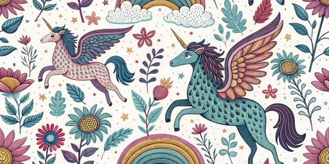 Surreal Mythical Beast Doodles Tilt-Shift Miniature Fantasy Art, Whimsical Creature Pattern, Miniature World, Tilt Shift Photography