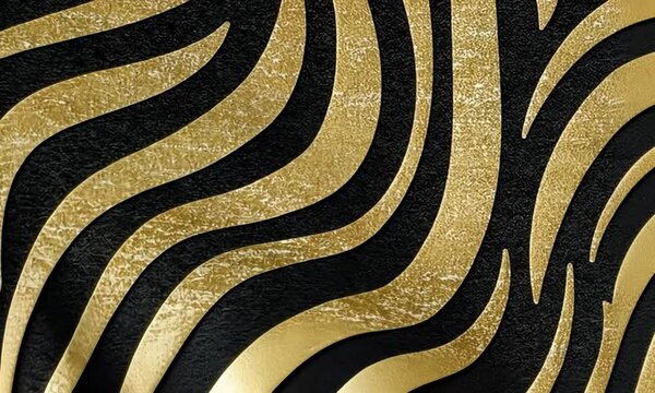 Trendy zebra skin pattern video background. Animal fur video background design, wrapping paper, textile, and wallpaper, generated with ai