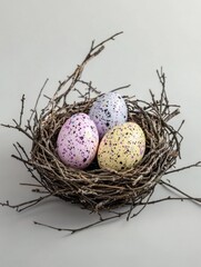 Obraz premium Eggs with a sprinkle of color and joy for the holiday