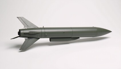 Military Weapon Stock Image Isolated Guided Missile Rocket Carrying Ballistic Tactical Nuclear Warhead