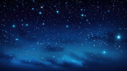 Obraz premium shining twinkle star blue