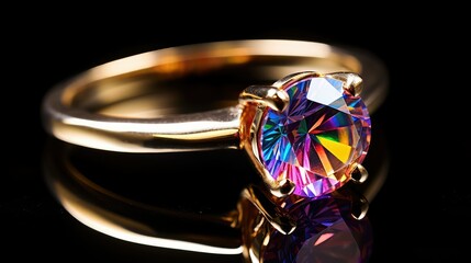 shimmer rainbow with gold