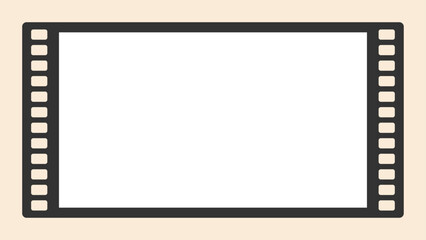 フィルムのフレーム　動画や映画の背景イラスト03