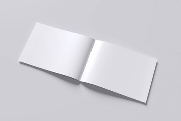 Landscape Magazine with grey background color for mockup