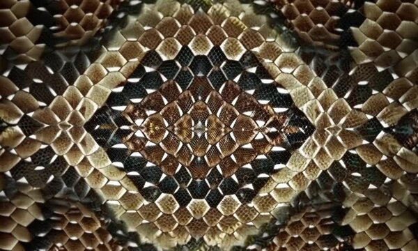 Snake skin texture pattern, brown snake skin texture 
video background. Beautiful seamless pattern color gradient. Vibrant seamless pattern of reptile skin  background, generated with ai