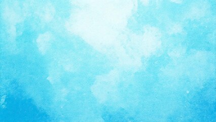 淡い手描きの水彩風の素材 背景素材 ブルー 水色 背景素材 16:9サイズ AI生成素材