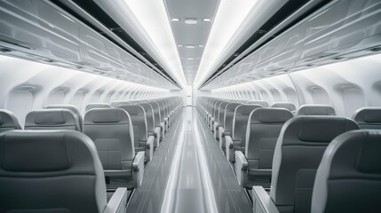 Obraz premium design blurred plane interior