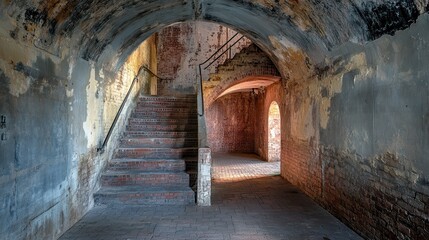 Fototapeta premium Long exposure taken in the Fort McHenry Tunnel, Baltimore, Maryland.