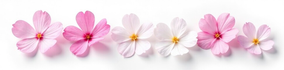 delicate isolated flower petals on white background, botanical, forget me not flower petals, flowers