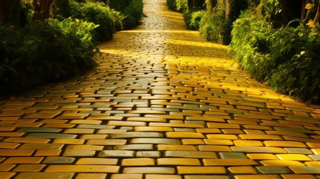 scarecrow wizard of oz yellow brick road