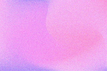 Abstract lavender color gradient with grain texture, glowing purple, pink glitter particles background. Aesthetic fluid wallpaper with curvy texture. Vintage smooth noise backdrop for product display