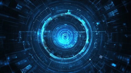 Fototapeta premium Abstract technology background. Digital innovation concept for your design.