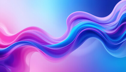 A vibrant abstract background with flowing shapes in electric blue, neon pink, and soft purple, featuring a smooth gradient effect, ideal for modern web design and digital projects.