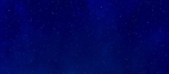 Stars in the night. Galaxy space. Glowing cosmos nebular blue light starry sky.