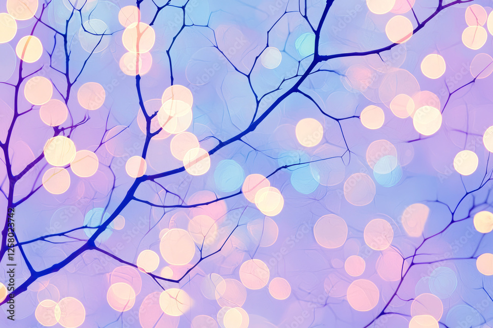 Poster a soft glow illuminating intricate, growing crystalline networks that appear alive, gently