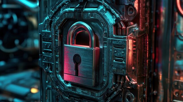 cyber security, padlock