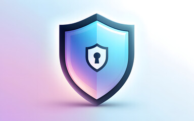 Modern Shield Icon with Subtle Gradient for Privacy and Digital Protection