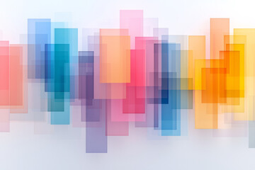 Fototapeta premium A polished visualization of vividly tinted verticals, moving fluidly and overlapping in a prismatic