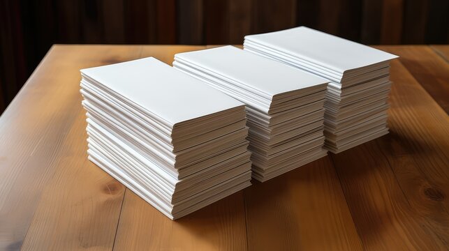 stack paperback book blank
