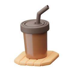 Coffee cup 3d illustration