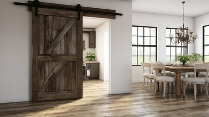 Fototapeta premium rustic vertical barn wood