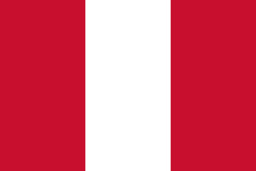 Flag of Peru Vector illustration