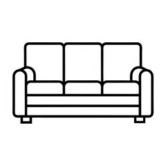 Comfortable Sofa Vector for Home and Furniture Branding.