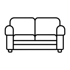 Comfortable Sofa Vector for Home and Furniture Branding.