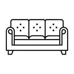Comfortable Sofa Vector for Home and Furniture Branding.