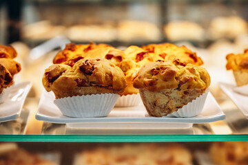 Traditional pastries and desserts in a bakery in the center of Porto, showcasing Portuguese culinary heritage