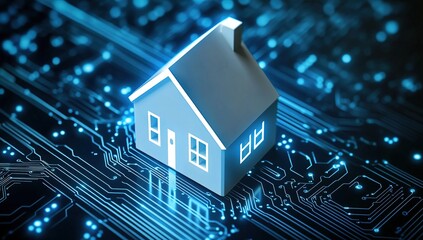 Obraz premium Smart Homes: Exploring Technology's Integration in Modern Residences Globally