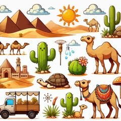 Obraz premium Desert and camel