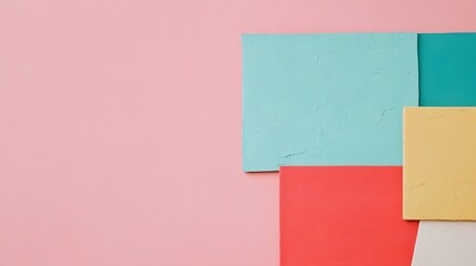Fototapeta premium Abstract Pastel Color Blocks Background Texture Design