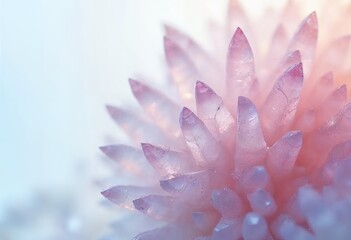 Fototapeta premium Captivating Close-up of Pink Amethyst Crystal Cluster with Dreamy Soft Lighting