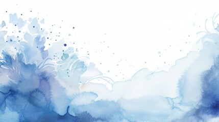 Fototapeta premium artistic blue page border