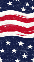 Fototapeta premium Seamless American flag pattern 