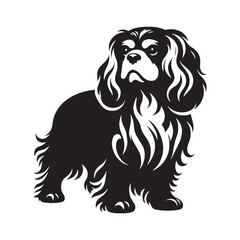 Unique Maltese silhouette made for stylish visual compositions - Maltese illustration - minimal Maltese vector - dog silhouette
