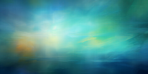 Abstract Landscape Painting With Soft Colors And Gentle Hues