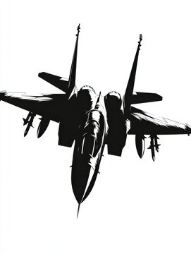 black jet fighter silhouette clip art preview