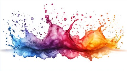 A watercolor splash isolated on white background.