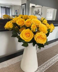 bouquet of yellow roses