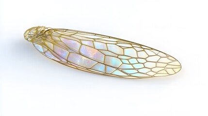 Iridescent Insect Wing Macro Photography- Detailed Closeup of a Fantasy-like Wing